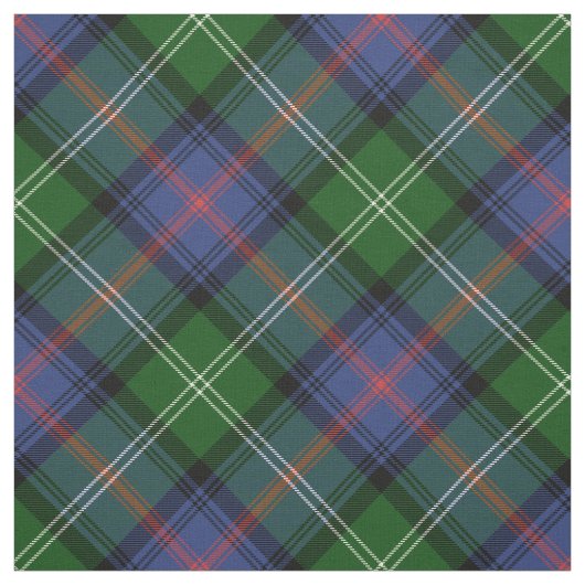 Clan Sutherland Tartan - großes diagonales Muster Stoff (Muster)