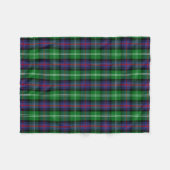 Clan Sutherland Tartan Kariert Fleecedecke (Vorderseite (Horizontal))