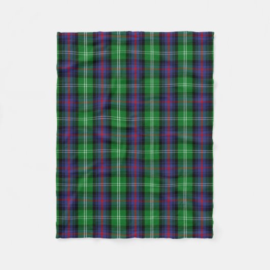 Clan Sutherland Tartan Kariert Fleecedecke (Vorderseite)