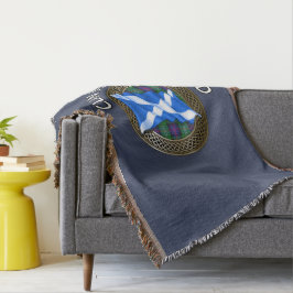 Clan Sutherland Tartan Knot & Flag Decke