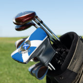 Clan Sutherland Tartan Knot & Flag Golf Headcover (In Situ)