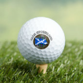 Clan Sutherland Tartan Knot & Flag Golfball (Insitu T-Shirt)