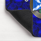 Clan Sutherland Tartan Knot & Flag Mousepad (Ecke)