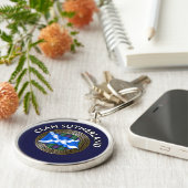 Clan Sutherland Tartan Knot & Flag Schlüsselanhänger (Seite)