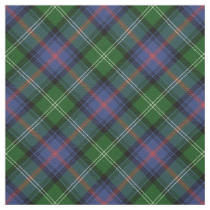 Clan Sutherland Tartan - mittleres diagonales Must Stoff