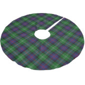 Clan Sutherland Tartan Polyester Weihnachtsbaumdecke (Schrägansicht)