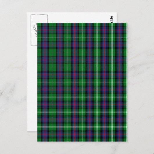 Clan Sutherland Tartan Postkarte (Vorne/Hinten)