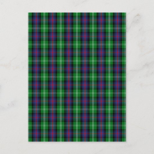 Clan Sutherland Tartan Postkarte (Vorderseite)