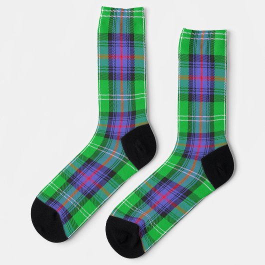 Clan Sutherland Tartan Socks Socken (Linkes Detail)