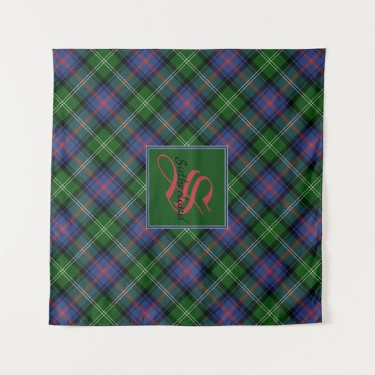 Clan Sutherland Tartan Wandteppich (Vorderseite (Horizontal))