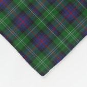 Clan Sutherland Wappen Abzeichen & Tartan Fleecedecke (Ecke)