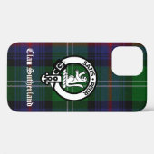 Clan Sutherland Wappen & Tartan Case-Mate iPhone Hülle (Rückseite (Horizontal))