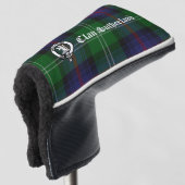 Clan Sutherland Wappen & Tartan individuell anpass Golf Headcover (3/4 Vorderseite)