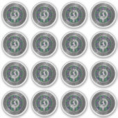 Clan Sutherland Wappen & Tartan Knot Aufkleber (Vorderseite)