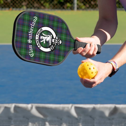 Clan Sutherland Wappen & Tartan Pickleball Schläger (InSitu)