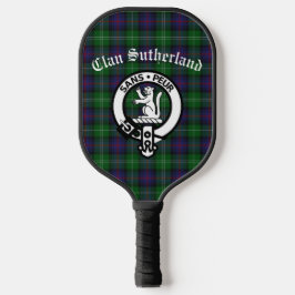 Clan Sutherland Wappen & Tartan Pickleball Schläger