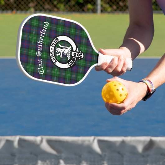 Clan Sutherland Wappen & Tartan Pickleball Schläger (InSitu)