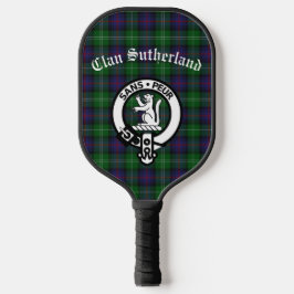 Clan Sutherland Wappen & Tartan Pickleball Schläger