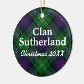Clan-SutherlandScottishTartan Keramikornament (Links)