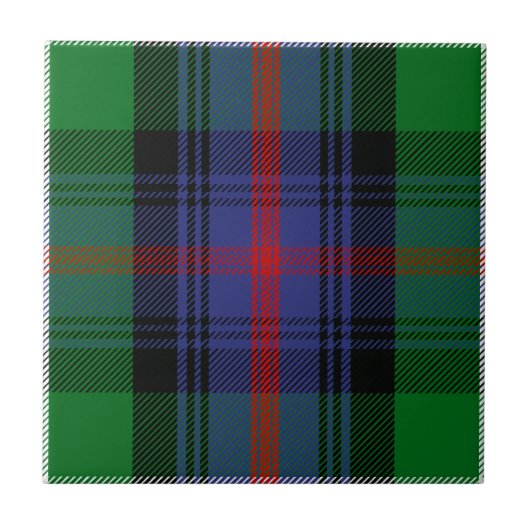 Clan-SutherlandTartan Fliese (Vorderseite)