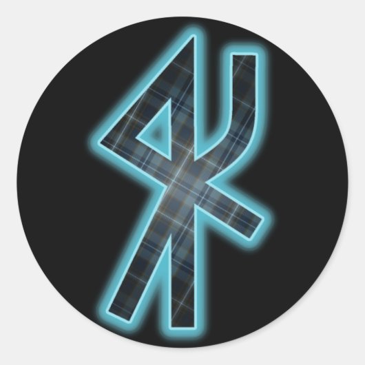 Clan Sverker Bind Rune Tartan Stickers (Vorderseite)
