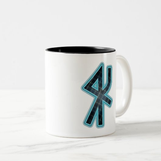 Clan Sverker Bindungs-Rune-Tasse Zweifarbige Tasse (VorderseiteRechts)