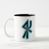 Clan Sverker Bindungs-Rune-Tasse Zweifarbige Tasse (Links)