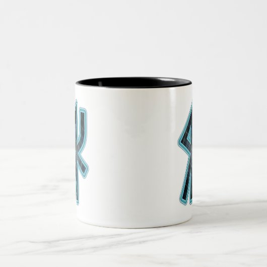 Clan Sverker Bindungs-Rune-Tasse Zweifarbige Tasse (Mittel)