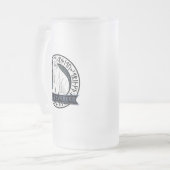Clan Sverker "Jökull" mattiertes Bier Stein Mattglas Bierglas (Vorderseite Links)
