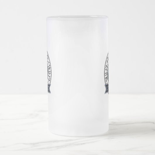 Clan Sverker "Jökull" mattiertes Bier Stein Mattglas Bierglas (Mittel)