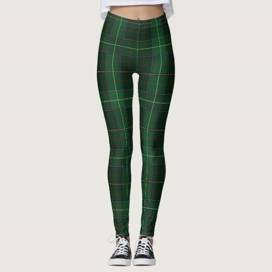 Clan Tartan Scottish Walsh Kariert Leggings (Vorderseite)