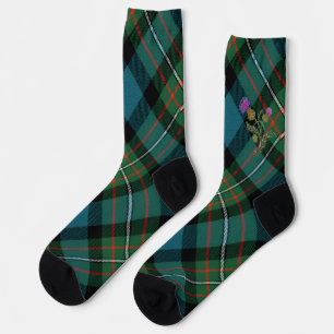 Clan-Tartan-Socke mit Distel Crew Socks Socken
