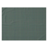 Clan Taylor Light Green und Navy Scottish Tartan Tischdecke (Vorderseite (Horizontal))