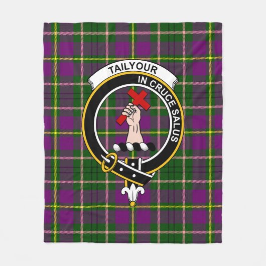 Clan Taylor Tartan Kariert Fleecedecke (Vorderseite)