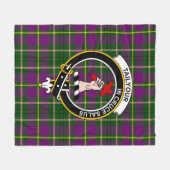 Clan Taylor Tartan Kariert Fleecedecke (Vorderseite (Horizontal))
