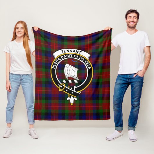 Clan Tennant Tartan Kariert Fleecedecke (Beispiel)