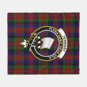 Clan Tennant Tartan Kariert Fleecedecke (Vorderseite (Horizontal))