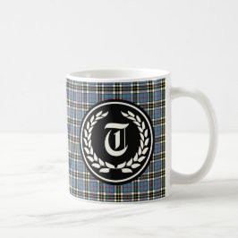 Clan Thompson Blue Dress Tartan Monogram Kaffeetasse