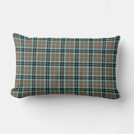 Clan Thompson Brown und Blue Hunting Tartan Lendenkissen