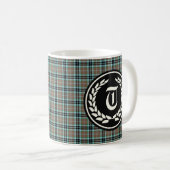 Clan Thompson Jagd Tartan Monogram Kaffeetasse (VorderseiteRechts)