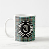 Clan Thompson Jagd Tartan Monogram Kaffeetasse (Links)