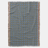 Clan Thompson Light Blue Scottish Tartan Decke (Vorderseite Vertikal)