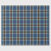 Clan-Thompson-schottischer blauer und grauer Geschenkpapier (Flach)