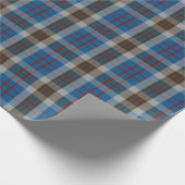 Clan-Thompson-schottischer blauer und grauer Geschenkpapier (Ecke)