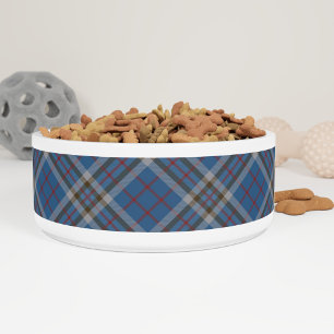 Clan Thompson Tartan Karo Grau Blau Muster Napf