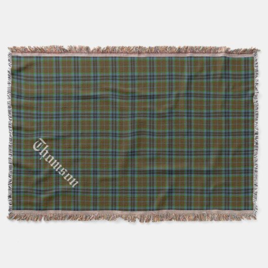 Clan Thomson Tartan Kariert Custom Throw Blanket Decke (Vorderseite)