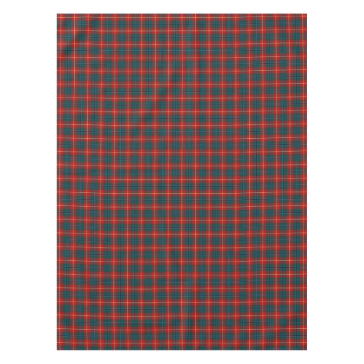 Clan Turnbull Red and Green Kariert Scottish Tarta Tischdecke (Vorderseite)