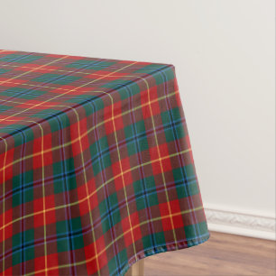 Clan Turnbull roter und grüner karierter Tischdecke