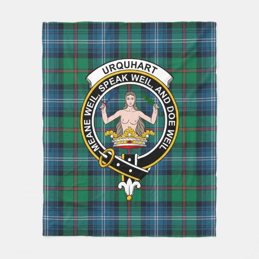 Clan Urquhart Ancient Tartan Kariert Fleecedecke (Vorderseite)