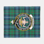 Clan Urquhart Ancient Tartan Kariert Fleecedecke (Vorderseite (Horizontal))
